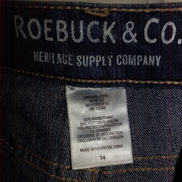 Roebuck&Co. Girls Stitched Jean Shorts - Picture 3 of 3